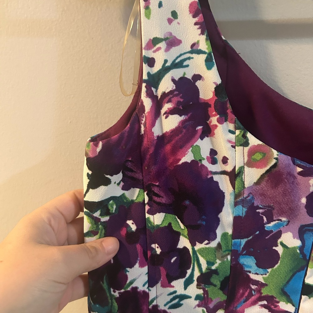dressbarn Floral Midi Dress floral design sleeveless size 4 - Picture 5 of 6